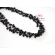 Chain BLACK SPINEL rondelles clusters 2- 3mm, Gold Plated