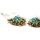 Apatite and Pearls Earrings