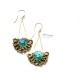 Apatite and Pearls Earrings