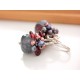 Quartz and Garnet Earrings