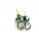 Quartz and Apatite Earrings